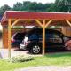 Carport: dimensions, design, designs and photo examples How to make a shelter for a car in the country