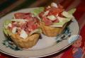 Step-by-step recipe for making red fish tartlets with photos